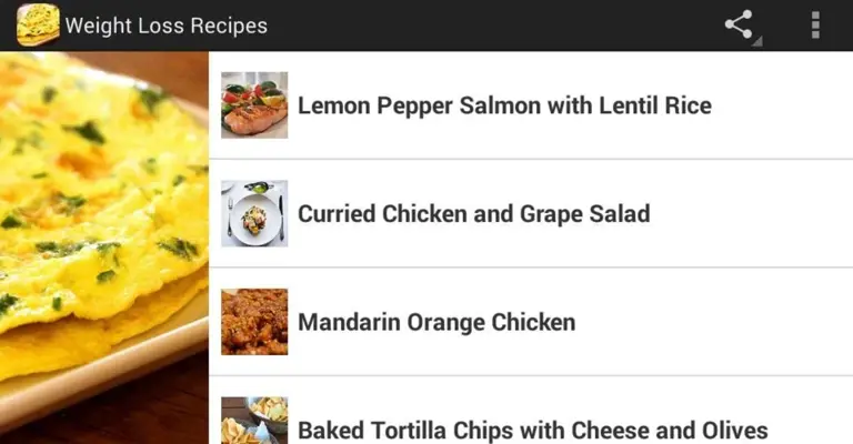 Weight Loss Recipes android App screenshot 0