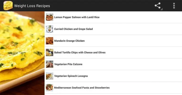 Weight Loss Recipes android App screenshot 1